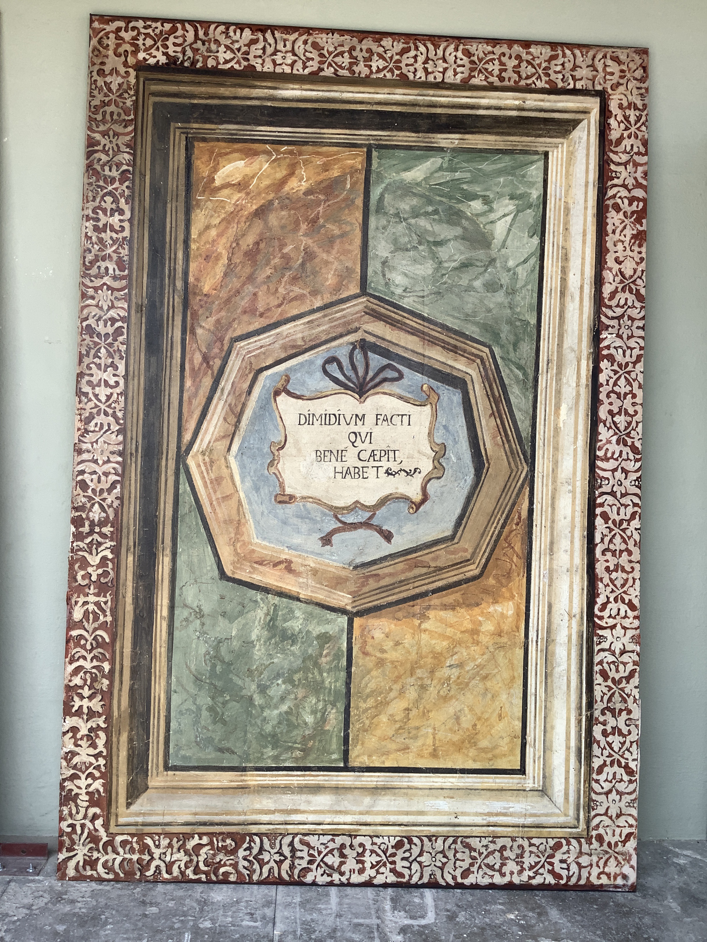 Pair of 16th c. Painted Panel Originally in a "Salone delle Feste" from a Palazzo in Mantona, Italy - image 2